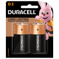 Duracell อัลคาไลน์ D แพ็ค 2